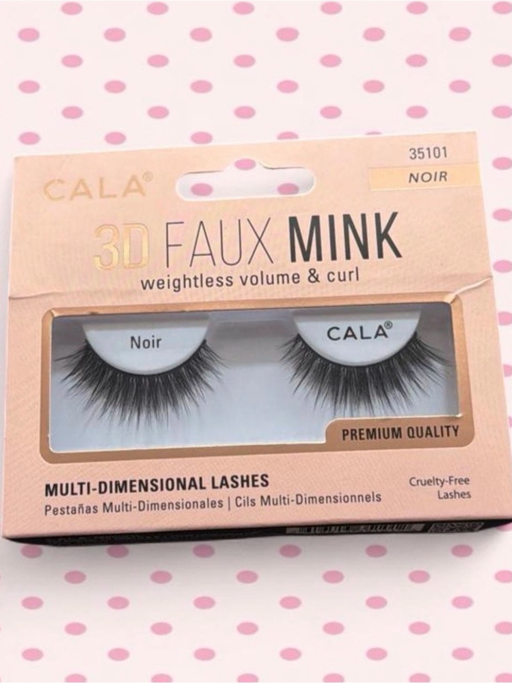 CALA 3D Faux Mink Lashes - Noir (Black)
